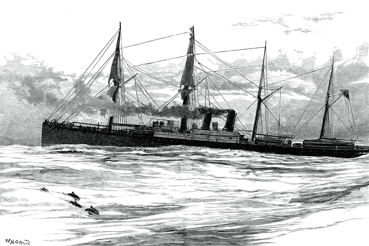 Orient Steam Navigation Companys vapuru Orient, c1880 by Unbekannt