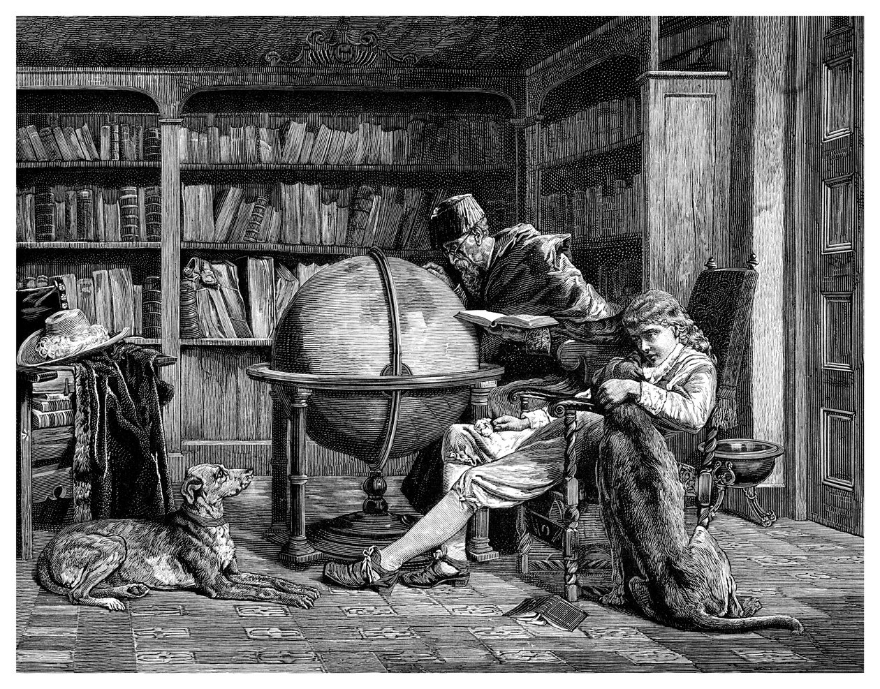 Profesör ve Öğrencisi, 1882 by Unbekannt
