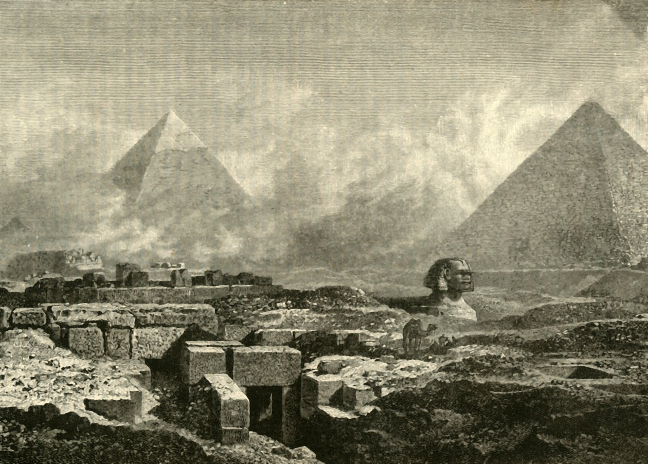Piramitler ve Sfenks, 1890. by Unbekannt