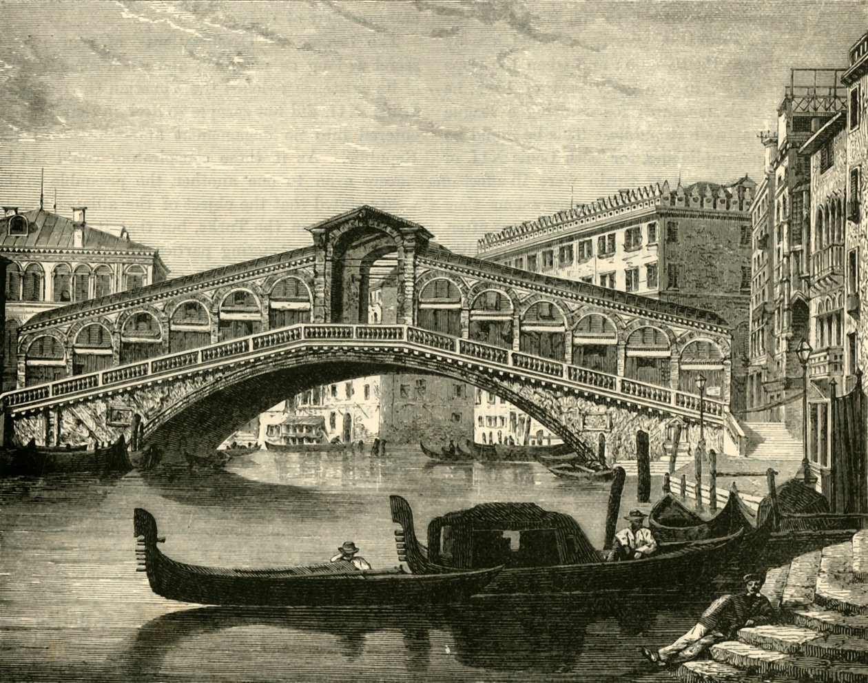 Rialto, Venedik, 1890. by Unbekannt