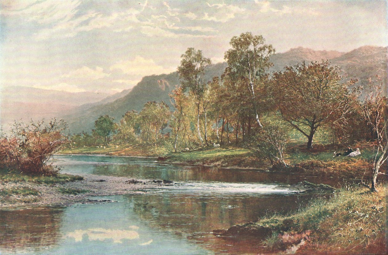 Derwent Water'a Akan Nehir, c1902. by Unbekannt