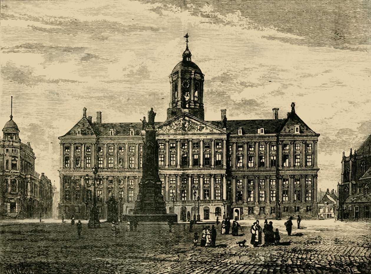 Kraliyet Sarayı, Amsterdam, 1890. by Unbekannt