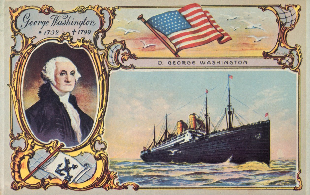 SS George Washington, c1910. by Unbekannt