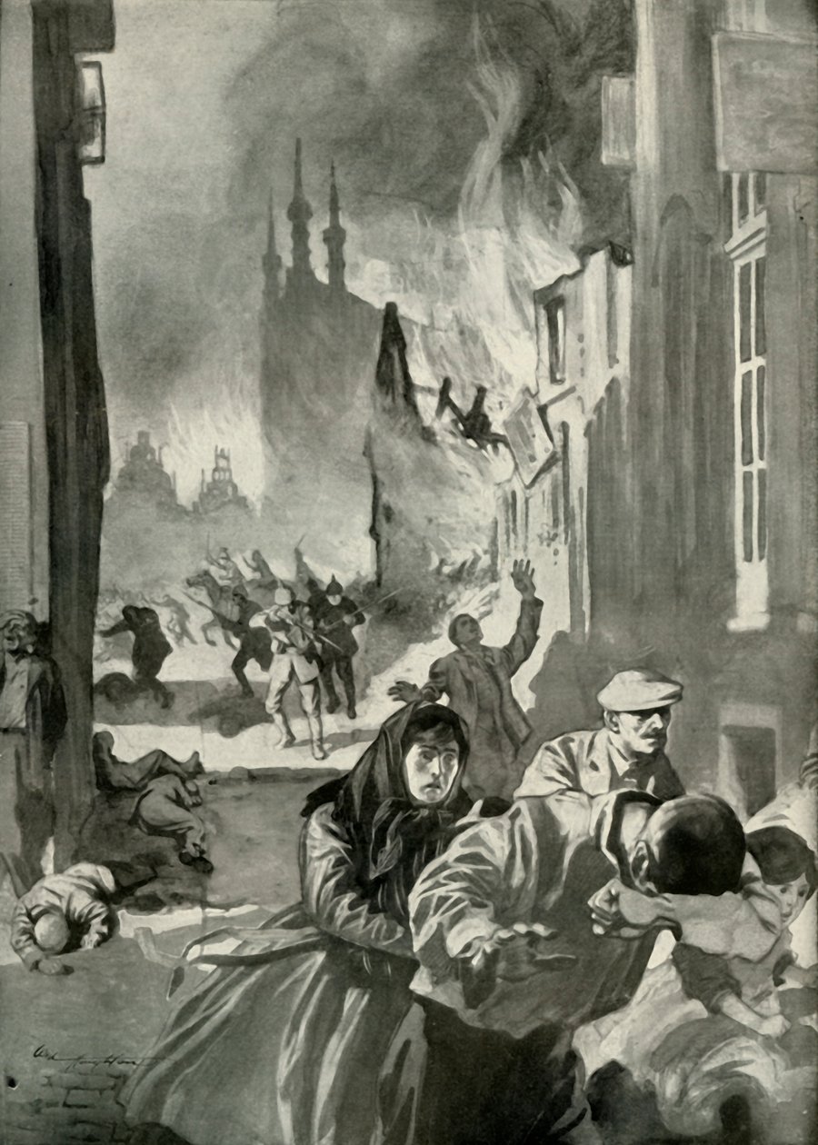 Louvain Yağmalaması, 1919. by Unbekannt