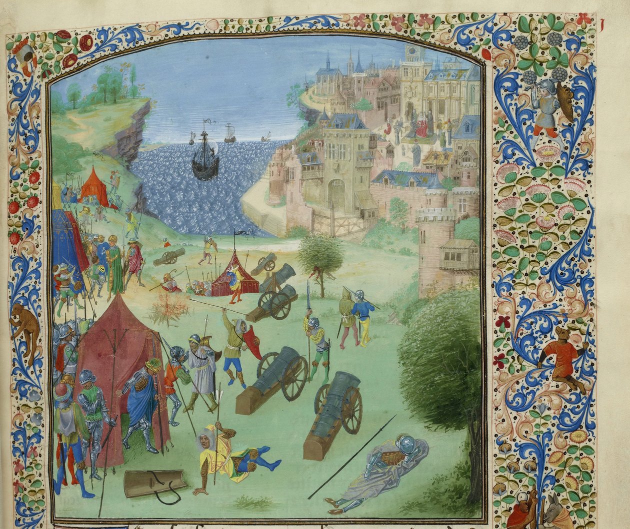 Lizbon Kuşatması, 1384, yaklaşık 1470-1475. by Unbekannt
