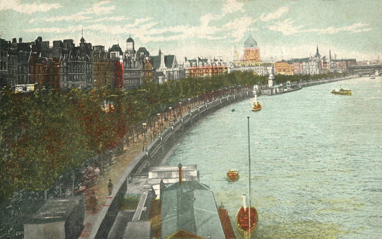 Thames Dolgusu, Londra, c1915. by Unbekannt