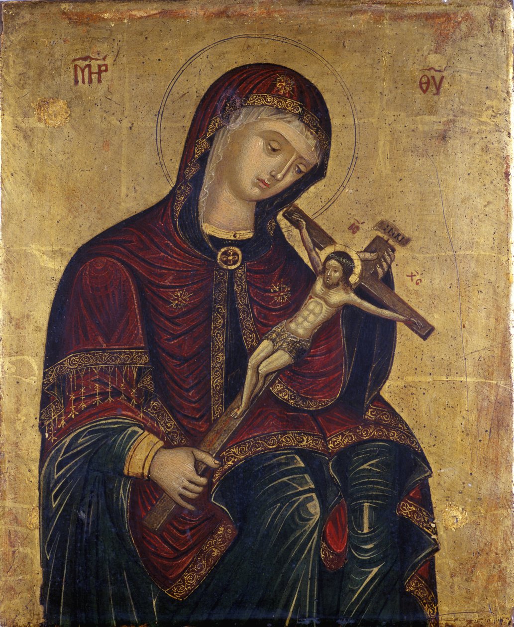 Haç Pietà ile Bakire by Unbekannt
