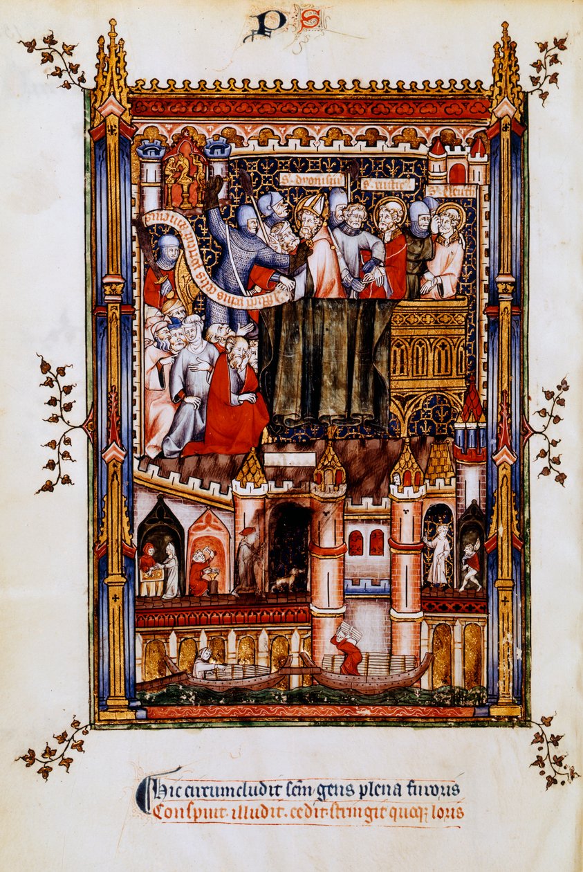 St Denis'in tutuklanması, 1317 by Unbekannt