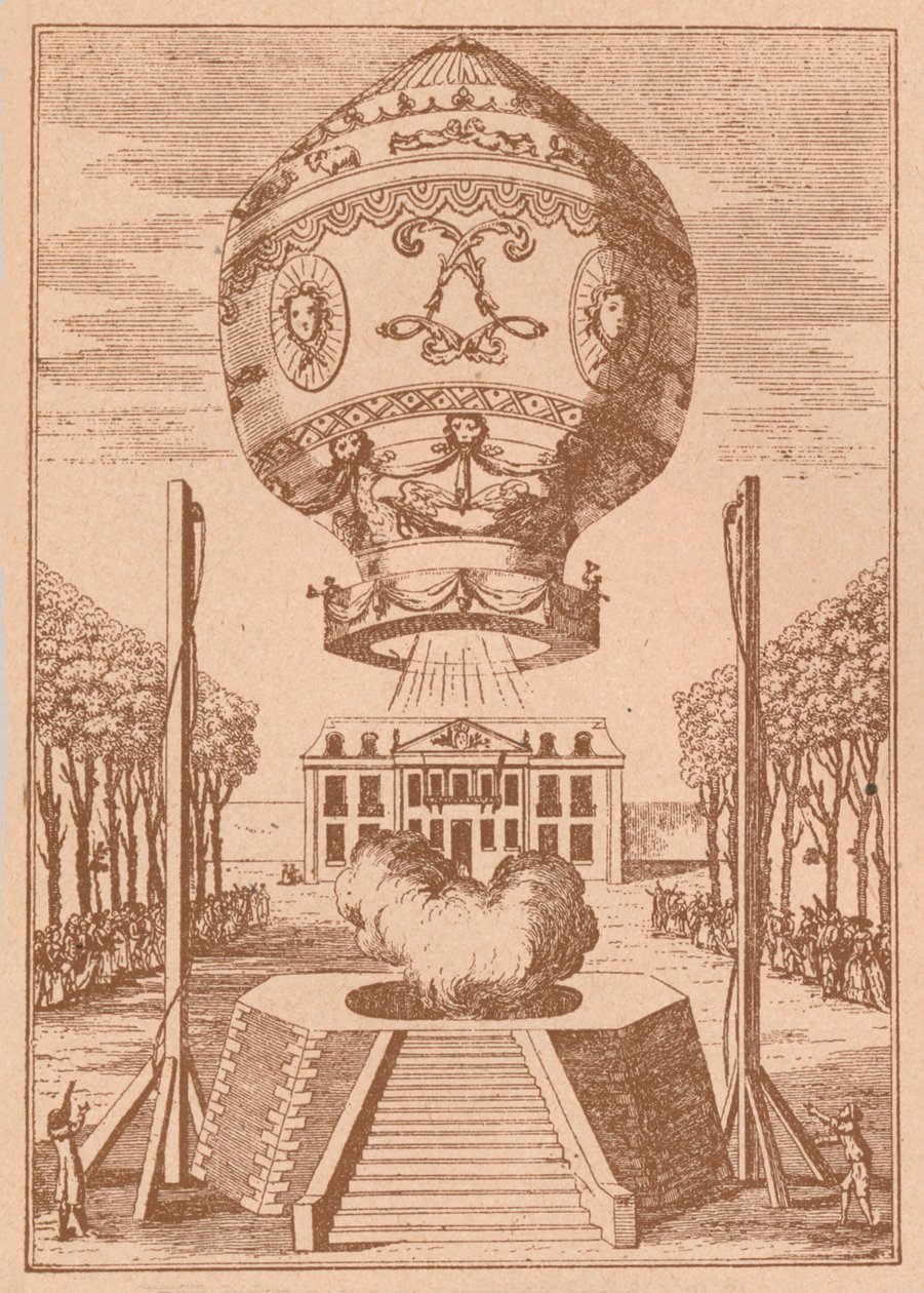 İlk balon tırmanışı, c1785 1919 by Unbekannt