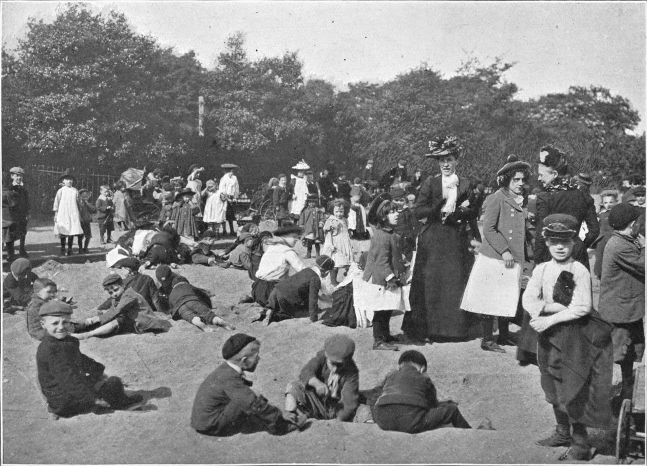 Kum havuzu, Victoria Park, Londra, c1900 1901 by Unbekannt