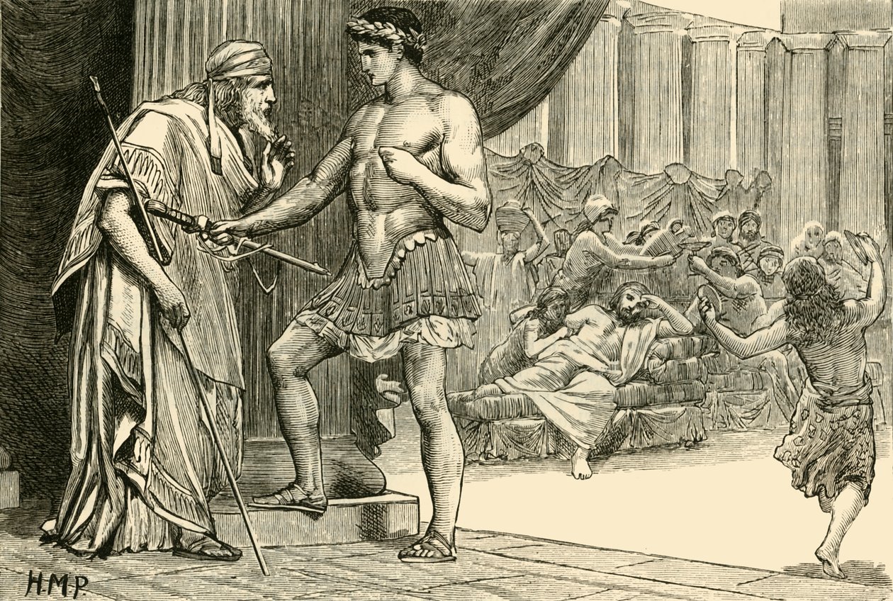 Theseus ve Egeus, 1890. by Unbekannt