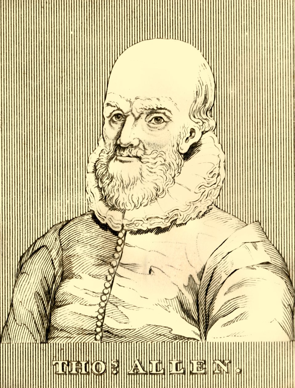 Thomas Allen, 1542-1632, 1830. by Unbekannt