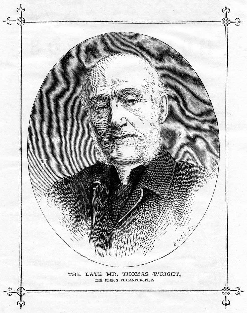 Thomas Wright, İngiliz hapishane hayırseveri, 1875 by Unbekannt