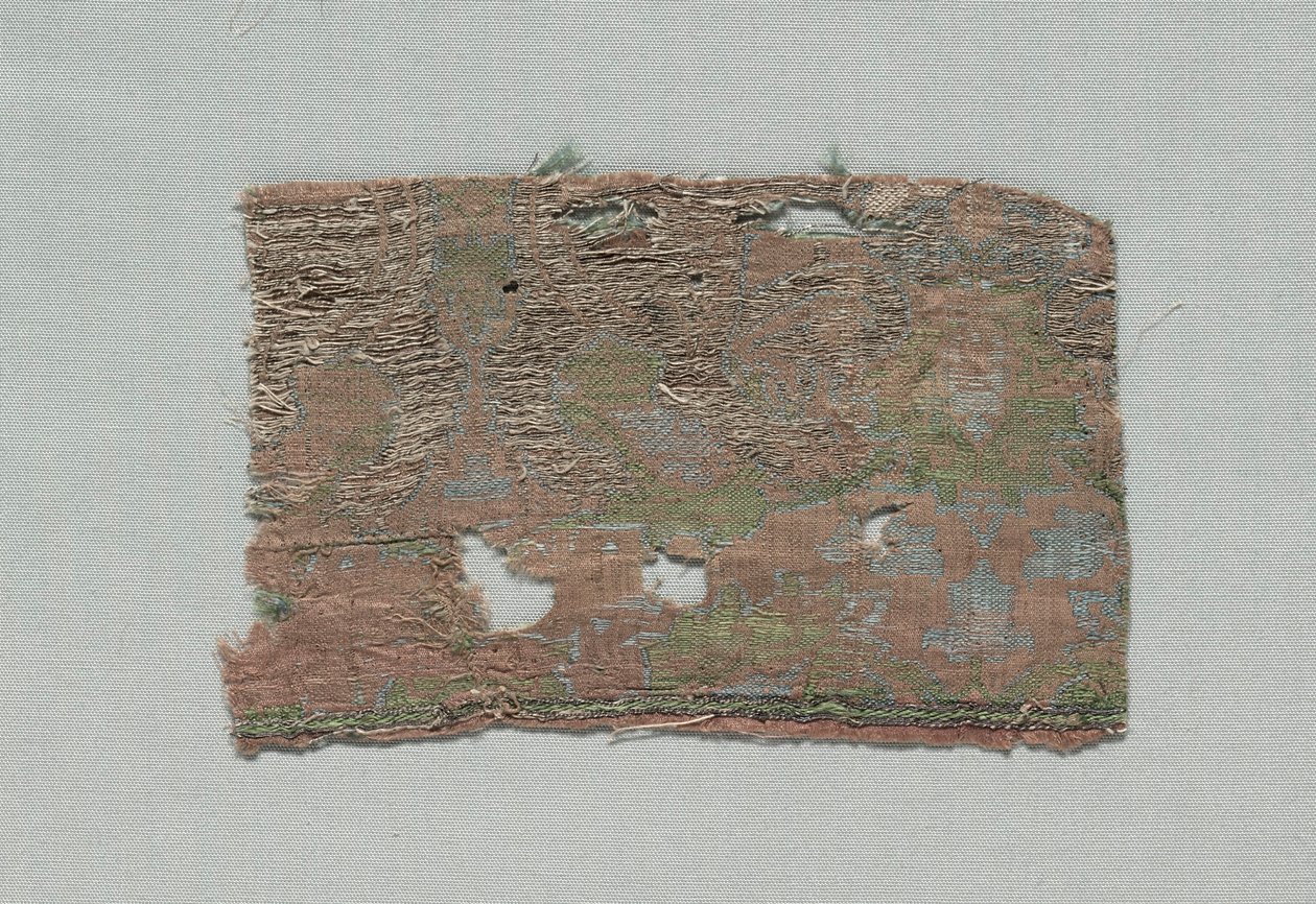 İtalyan Gotik İpeğinin Üç Parçası, 1350-1399. by Unbekannt