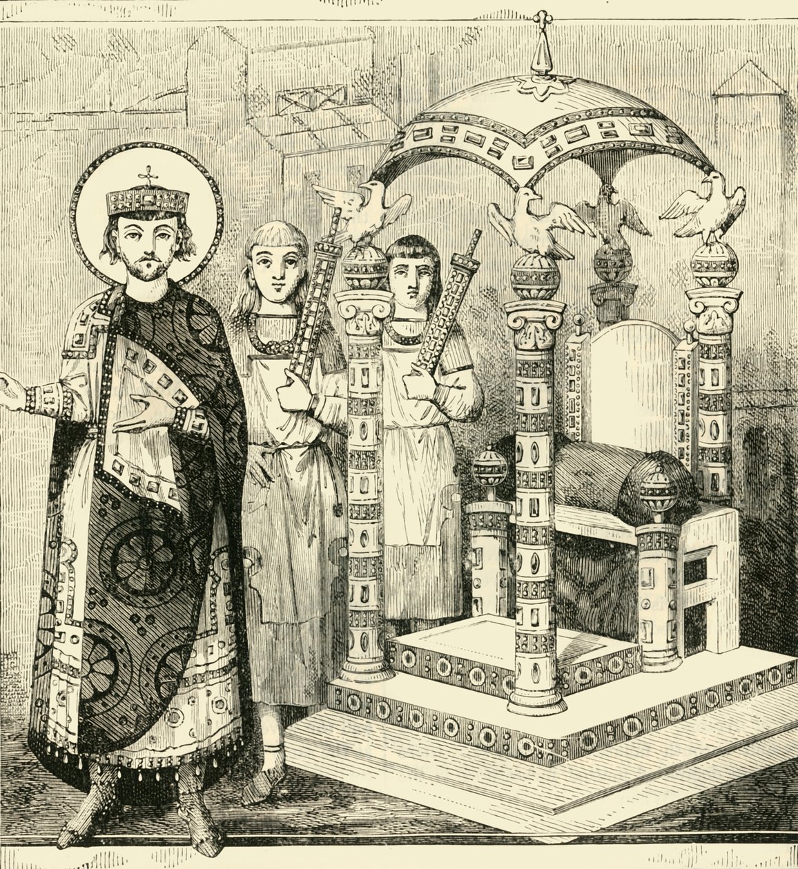 Bizans İmparatorlarının Tahtı, 1890. by Unbekannt