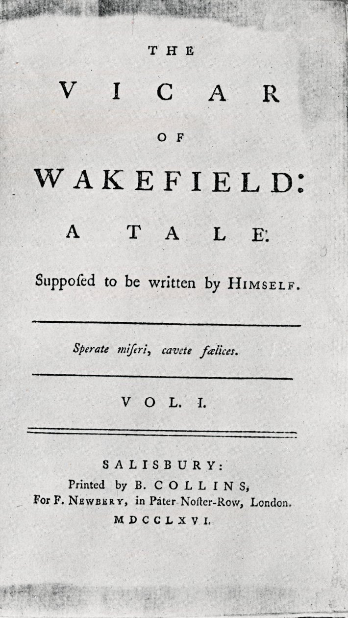Wakefield Papazının Başlık Sayfası, 1766 by Unbekannt