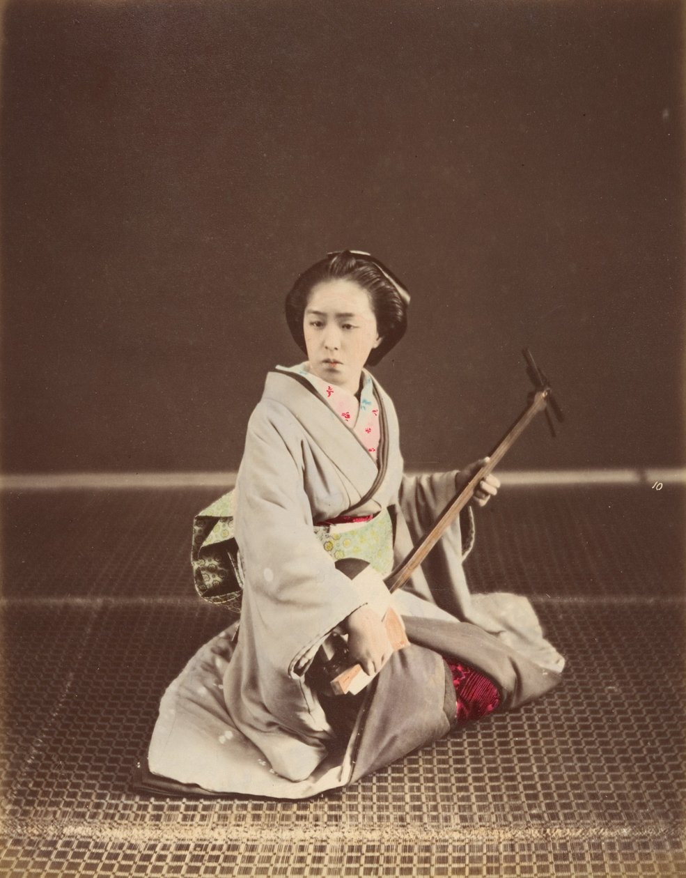 [Shamisen ile Tokyo Geyşa], 1870