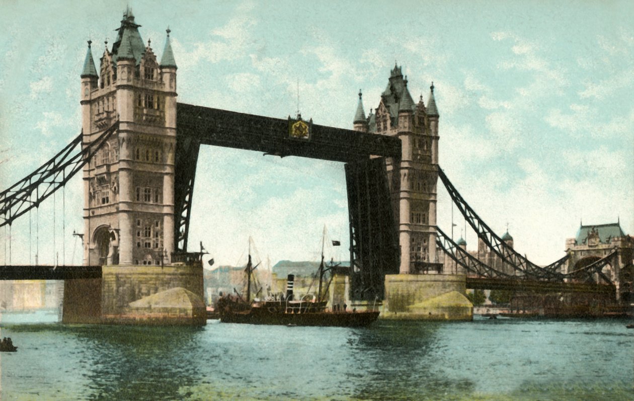Tower Bridge, Londra, 1906. by Unbekannt