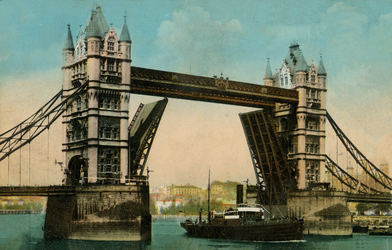 Tower Bridge, Londra, 1915. by Unbekannt