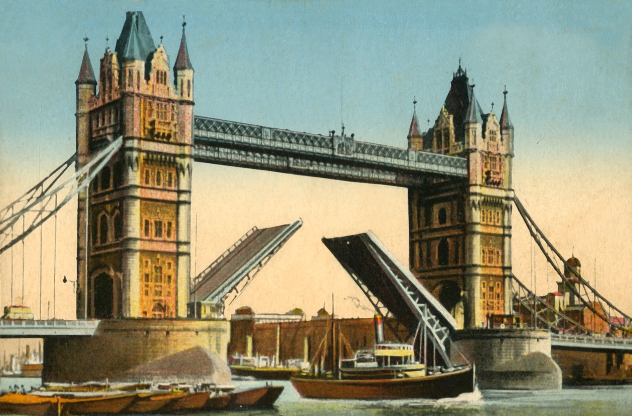 Tower Bridge, Londra, c1910. by Unbekannt