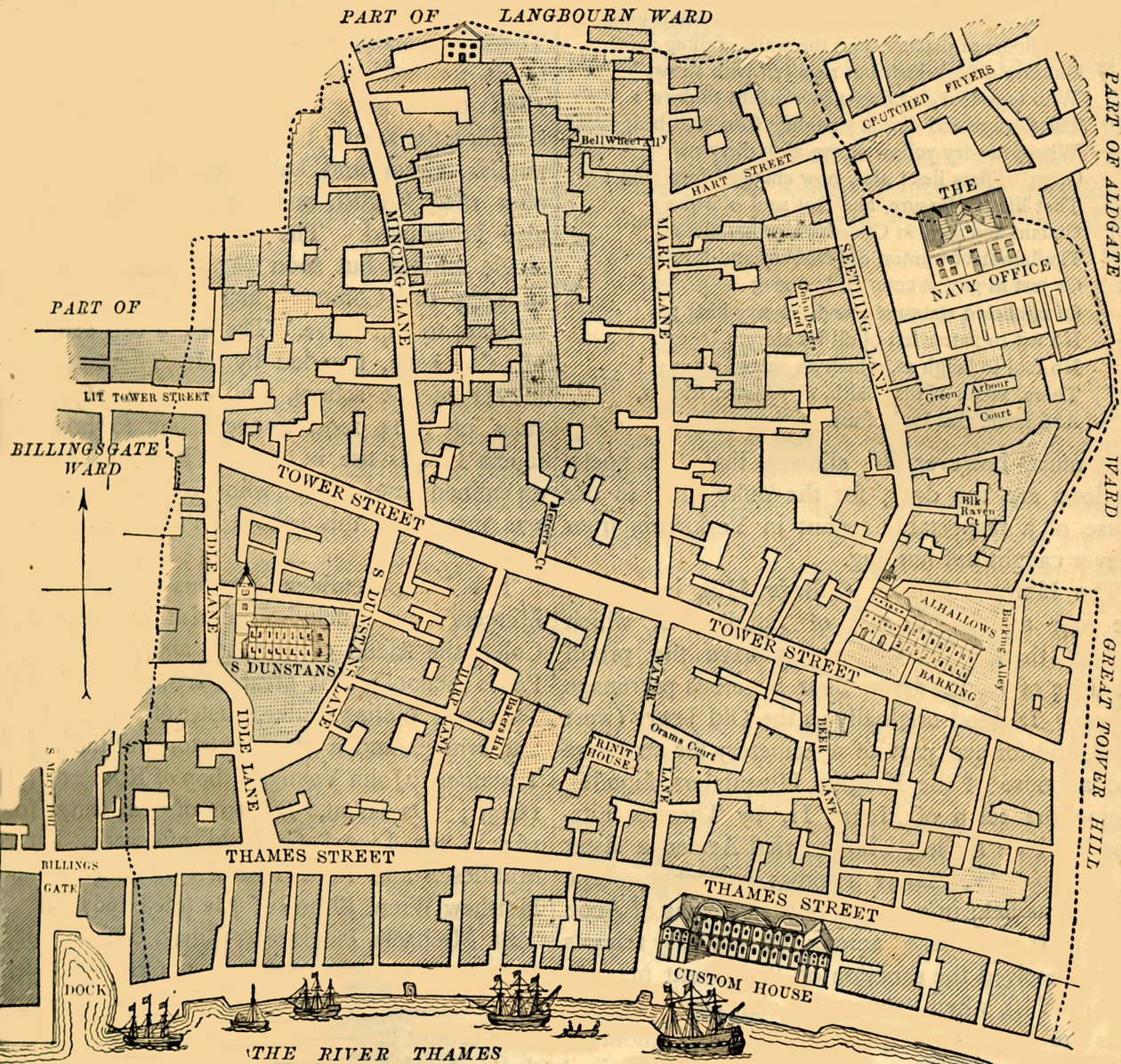 Tower Street Ward, c1872. by Unbekannt