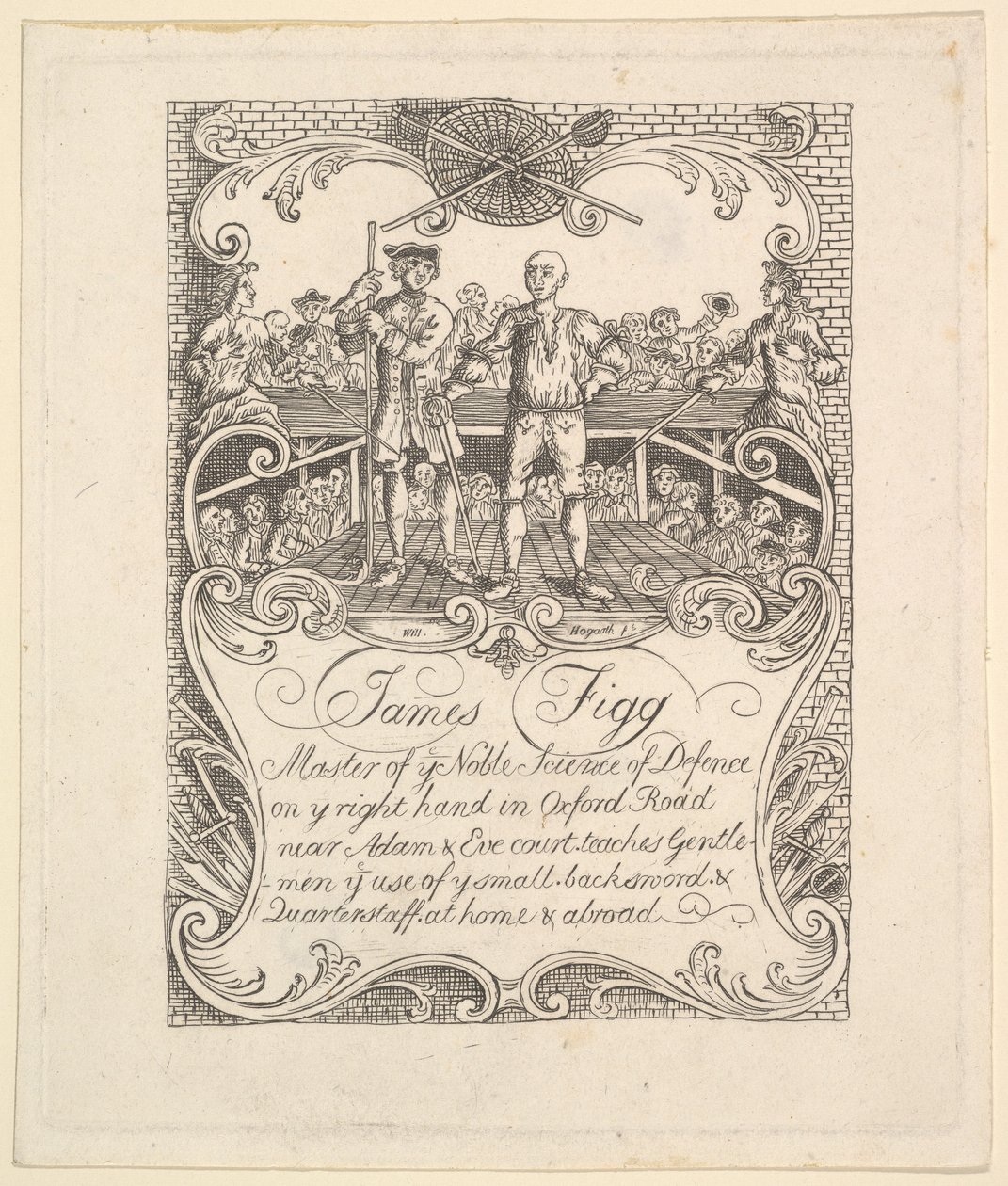 James Figg için ticaret kartı, 1790