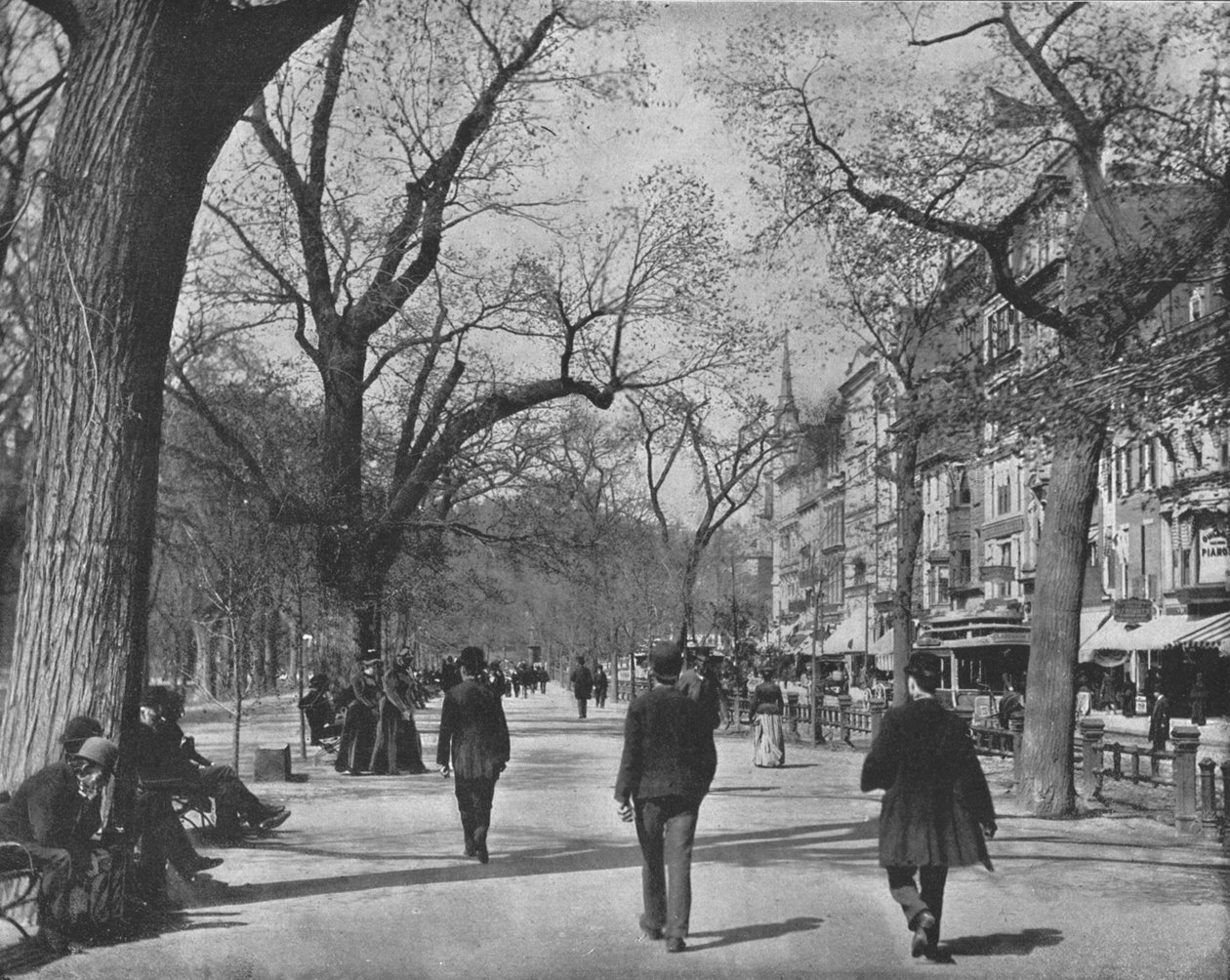 Tremont Caddesi ve The Common, Boston, ABD, c1900. by Unbekannt