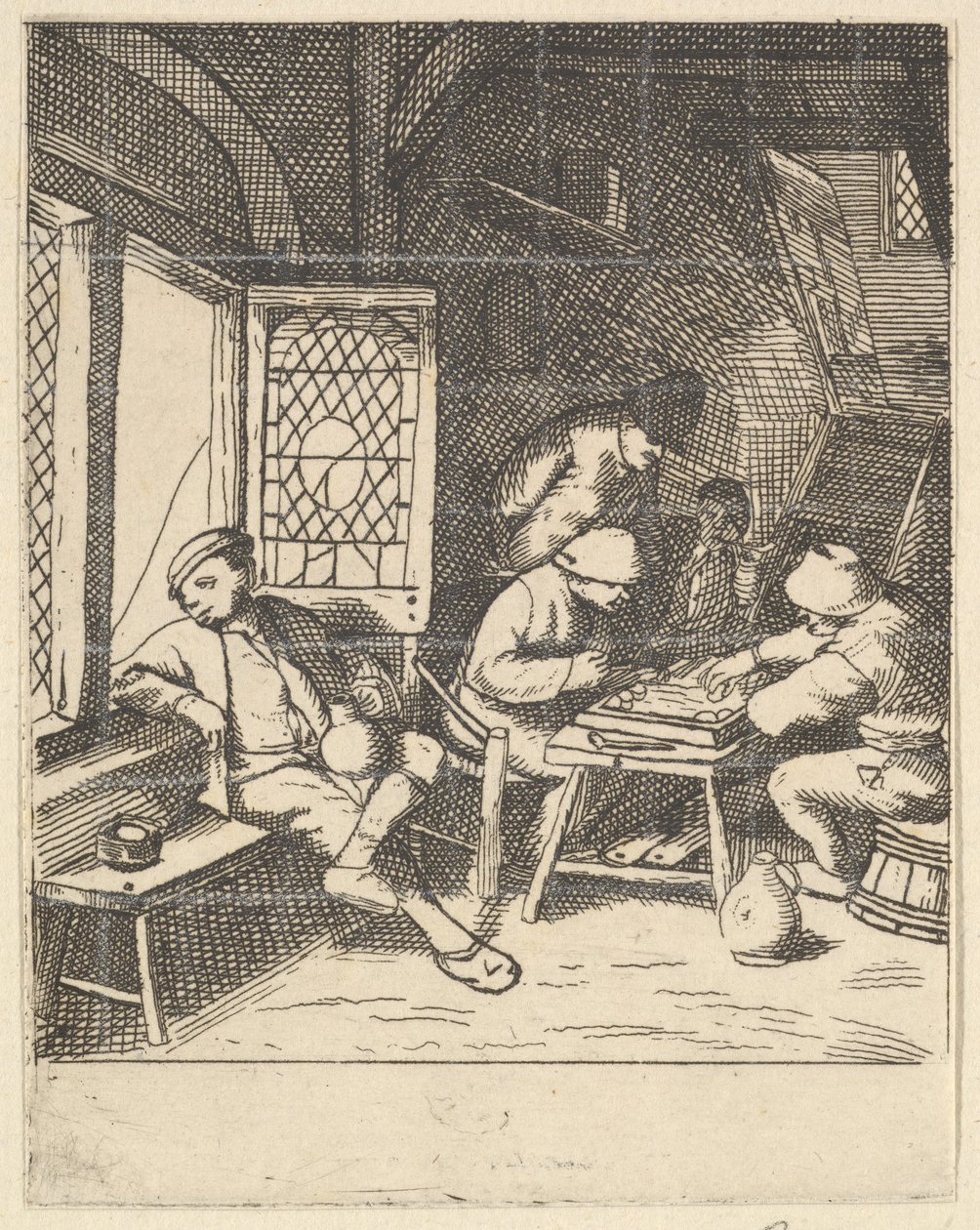 Tric Trac Oyuncuları, 1610-85. by Unbekannt