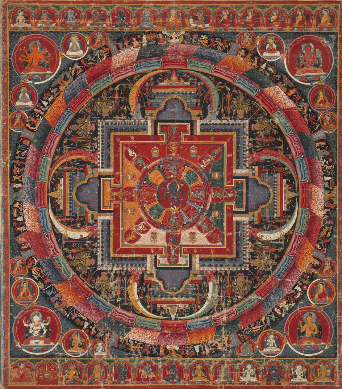 Yirmi üç İlah Nairatma Mandala, c. 1375. by Unbekannt