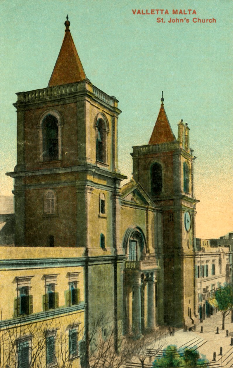 Valetta Malta - St. Johns Kilisesi, c1918-c1939. by Unbekannt