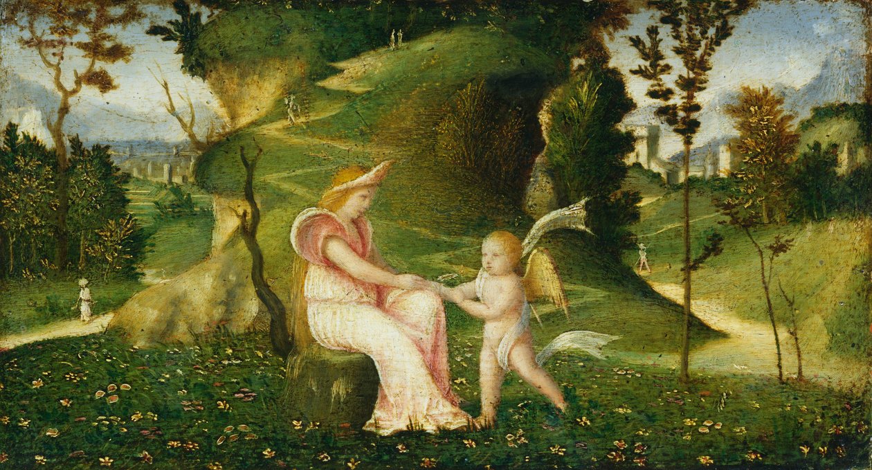 Bir Manzarada Venüs ve Aşk Tanrısı, c. 15051515. by Unbekannt