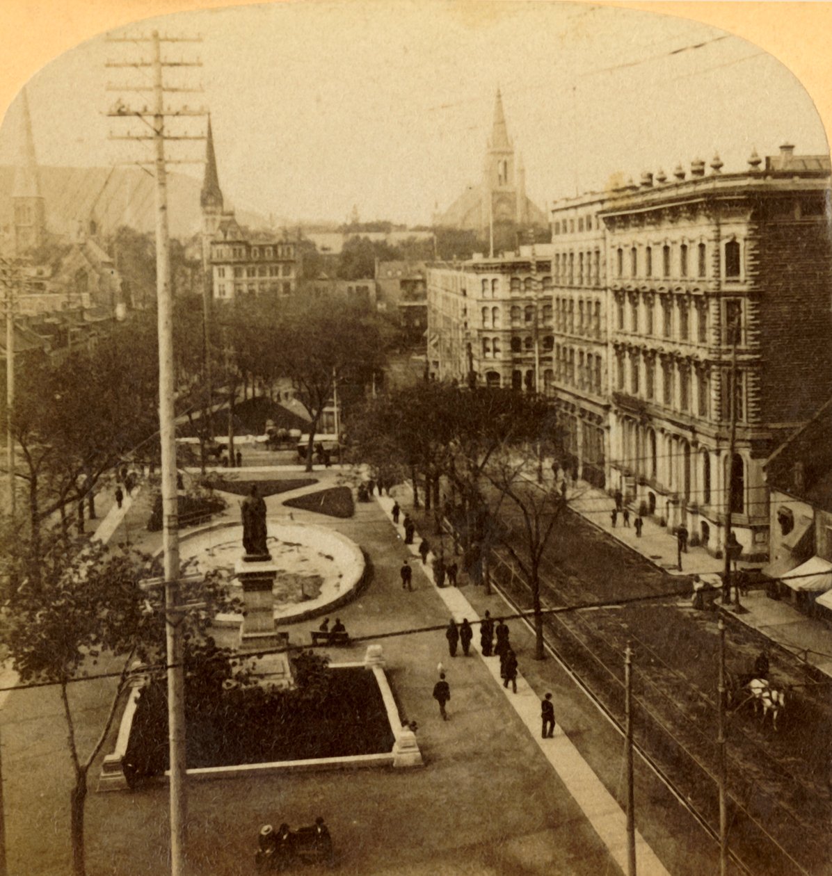 Victoria Meydanı, Montreal, Kanada, 1904. by Unbekannt