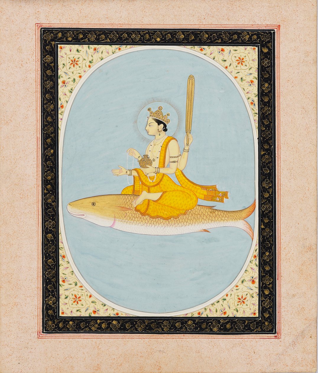 Balık avatarı olarak Vishnu, Matsya, 1805-1815 by Unbekannt