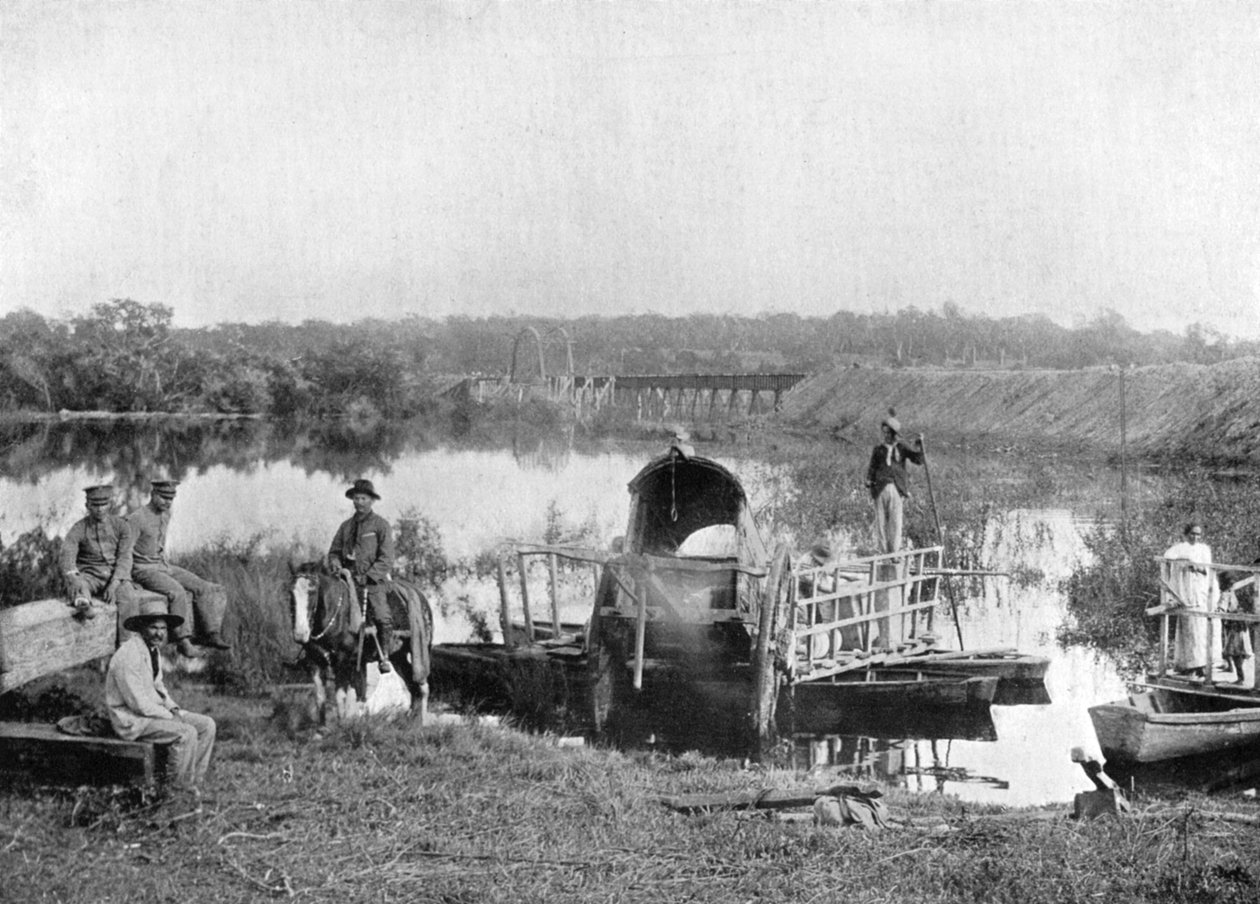 Feribotta beklemek, Paraguay, 1911 by Unbekannt
