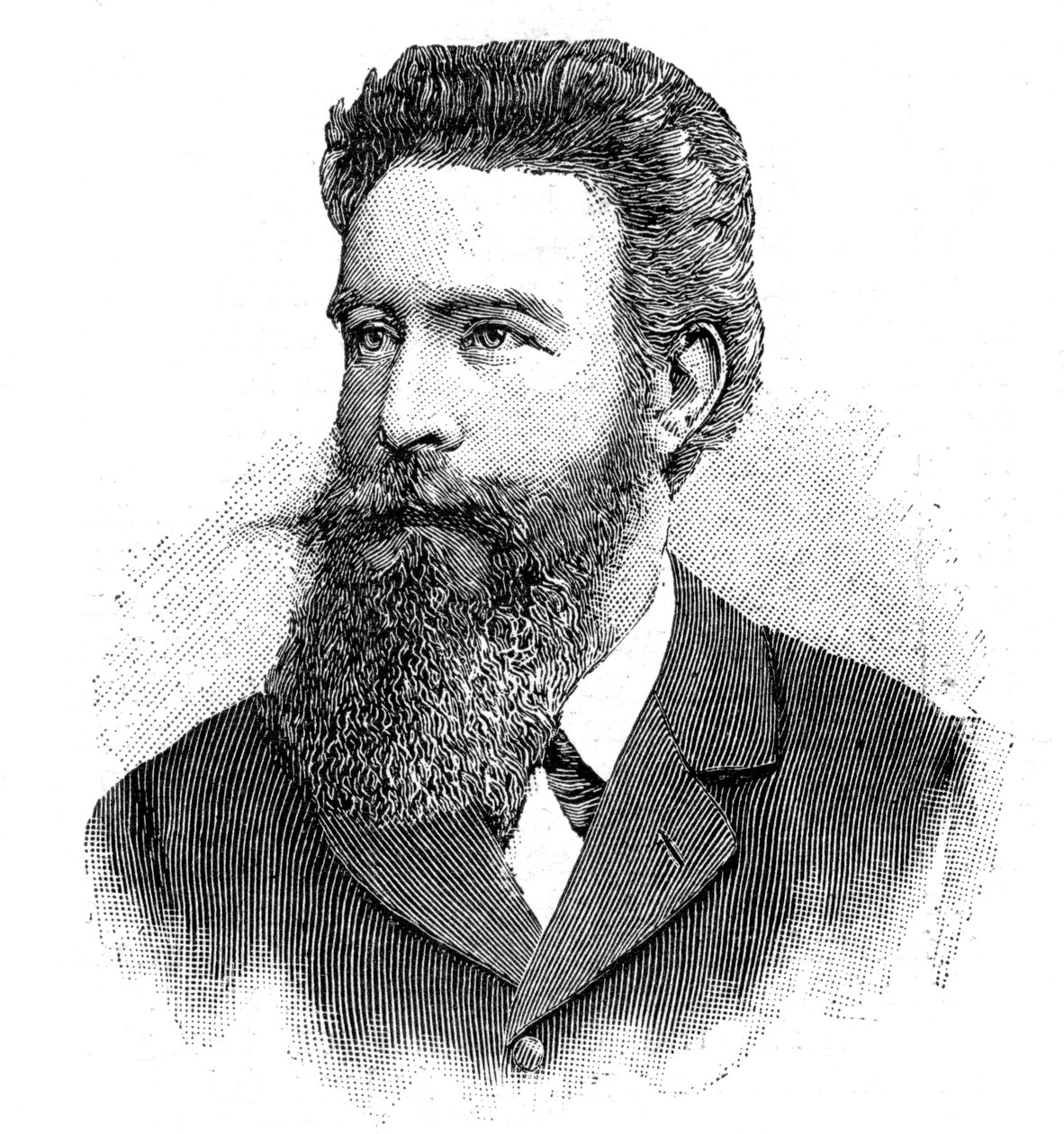 Wilhelm Konrad von Rontgen, Alman fizikçi, 1902. by Unbekannt