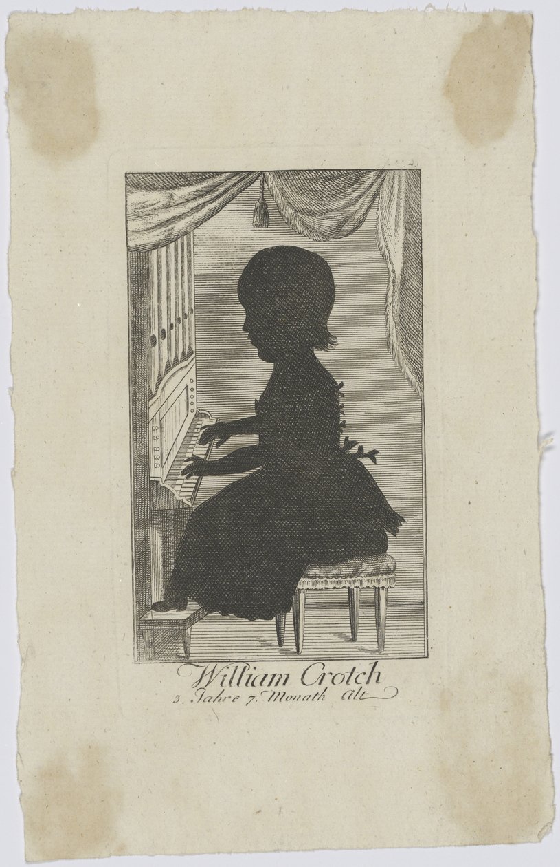 William Crotch 1775-1847 Çocukken, yaklaşık 1778. by Unbekannt