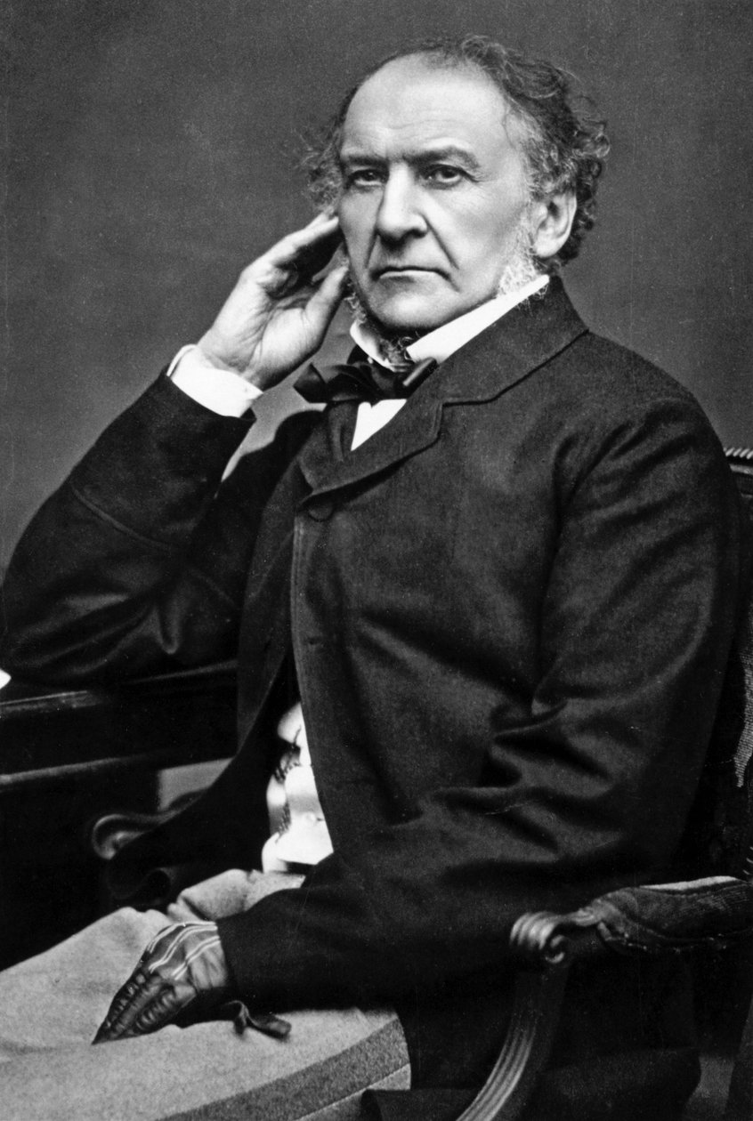 William Ewart Gladstone, İngiliz Liberal devlet adamı, 19. yüzyıl by Unbekannt