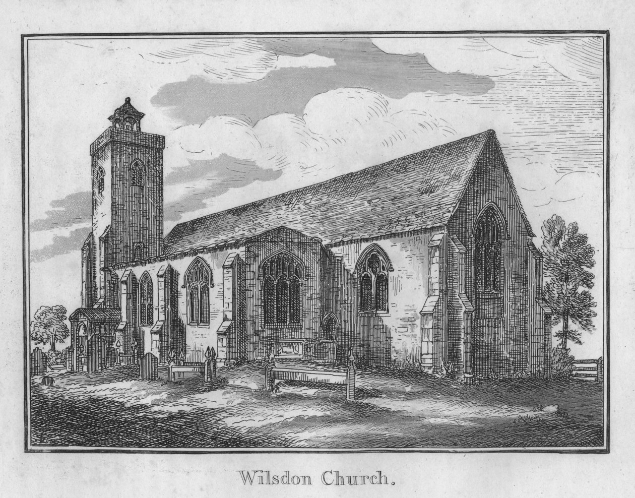 Wilsdon Kilisesi, c1792 by Unbekannt