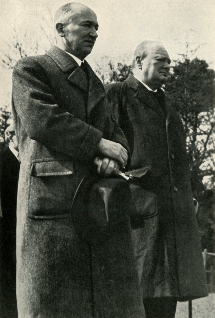 Winston Churchill ve Başkan Benes, 1940