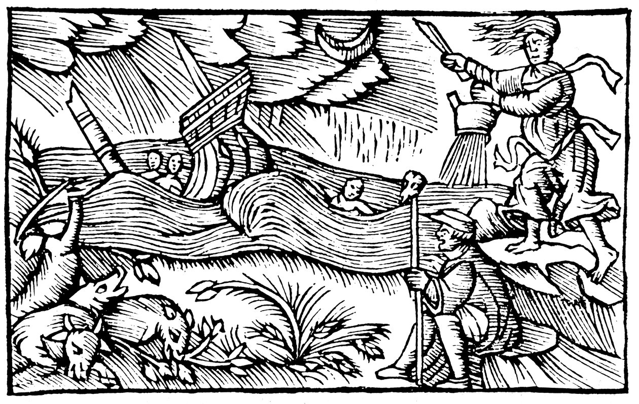 Fırtına çıkaran cadı, 1562 by Unbekannt