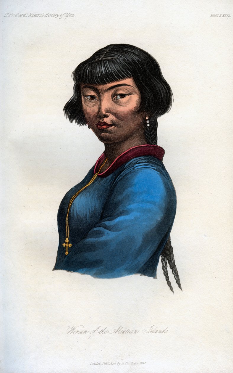 Aleut Adaları Kadını, 1848 by Unbekannt