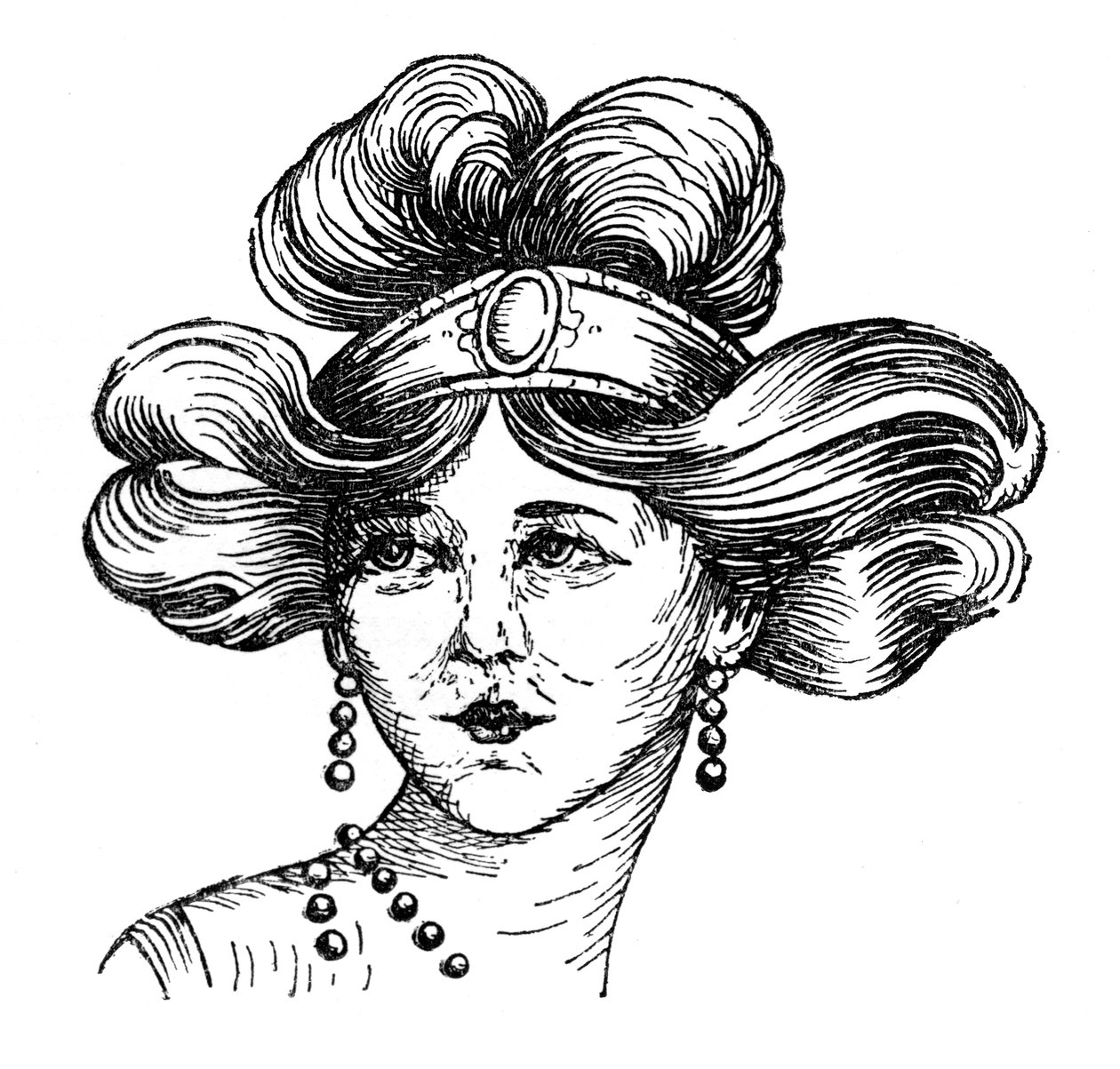 Kadın saç modeli, 1910 by Unbekannt