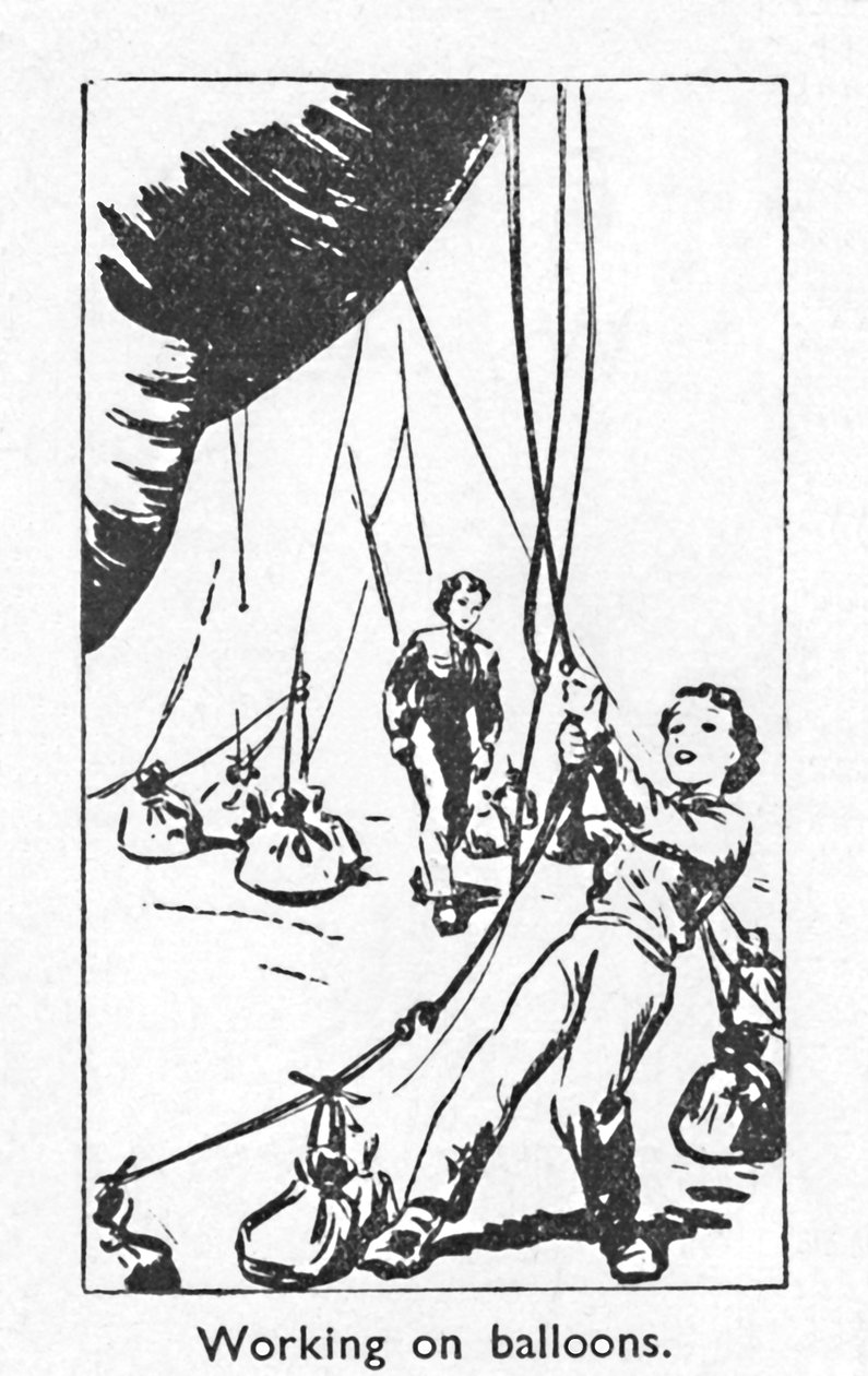 Balonlar üzerinde çalışmak, 1940 by Unbekannt