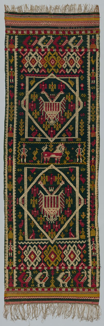 Dokuma Yatak veya Göğüs Örtüsü, 1700