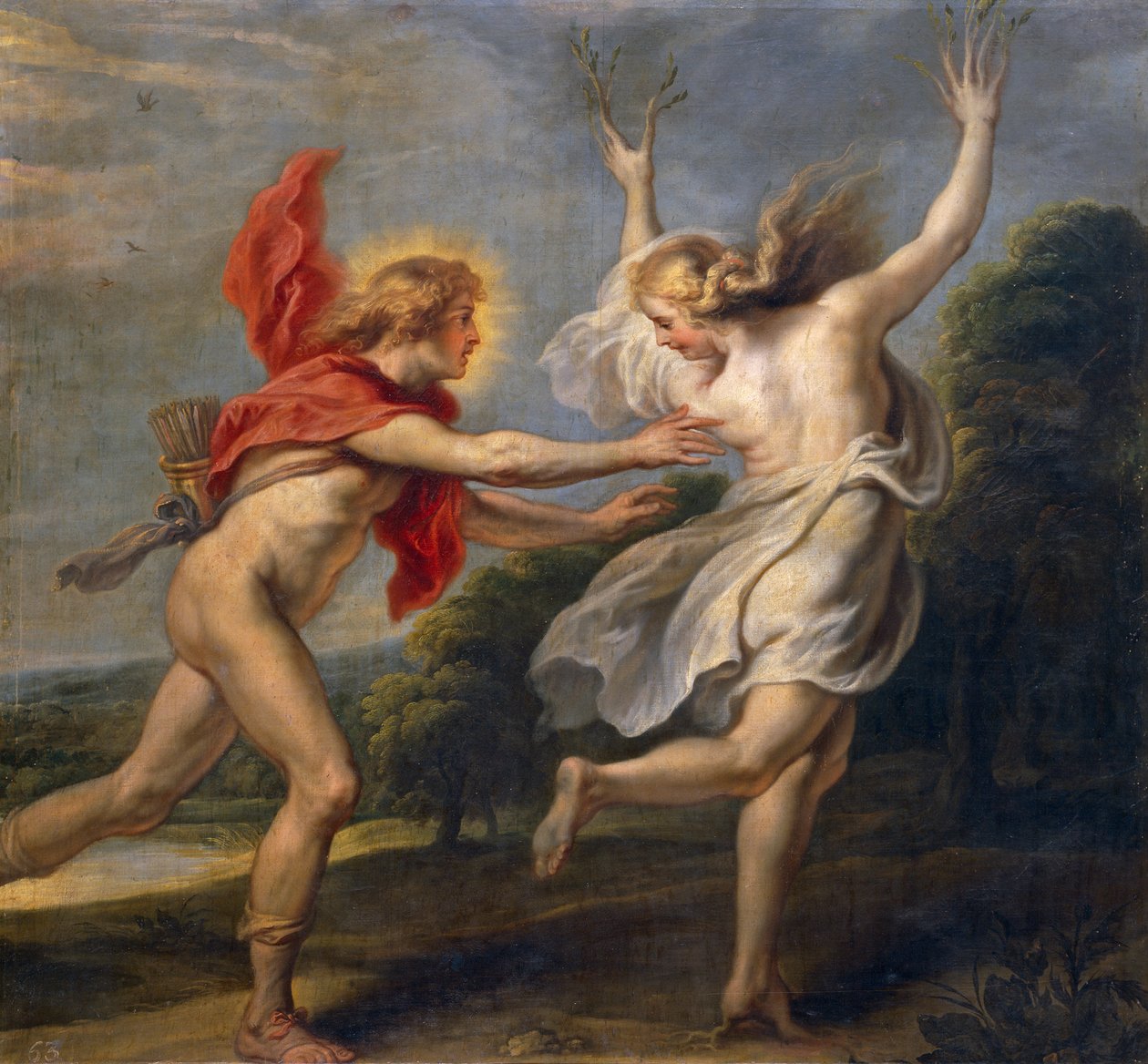 Daphne ve Apollo (petrol) by Unbekannt Unbekannt