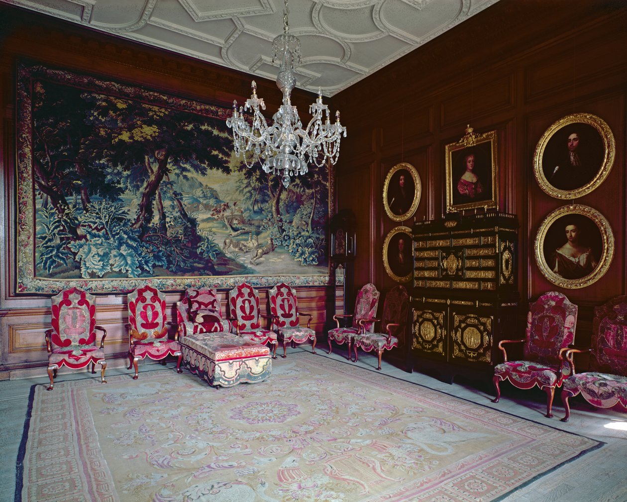 Drumlanrig Kalesi: panelli Devlet Odası by Unbekannt Unbekannt