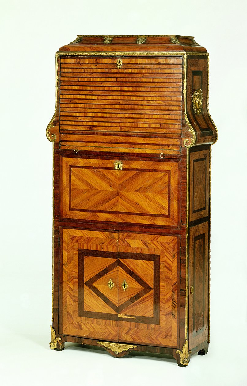 Louis XV kaplamalı sekreter kartoncu c.1740 by Unbekannt Unbekannt