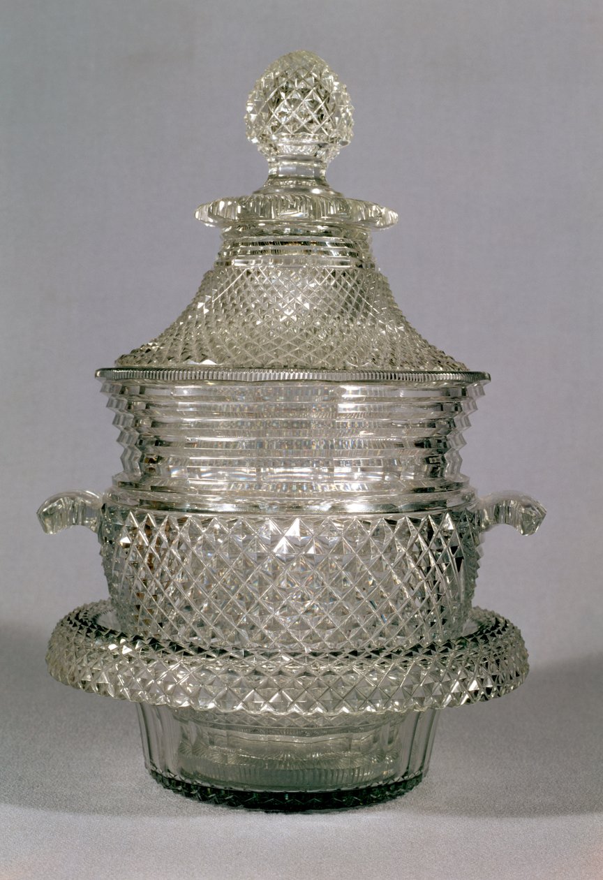 Şarap soğutucu, c.1815-20 (kesilmiş cam) by Unbekannt Unbekannt