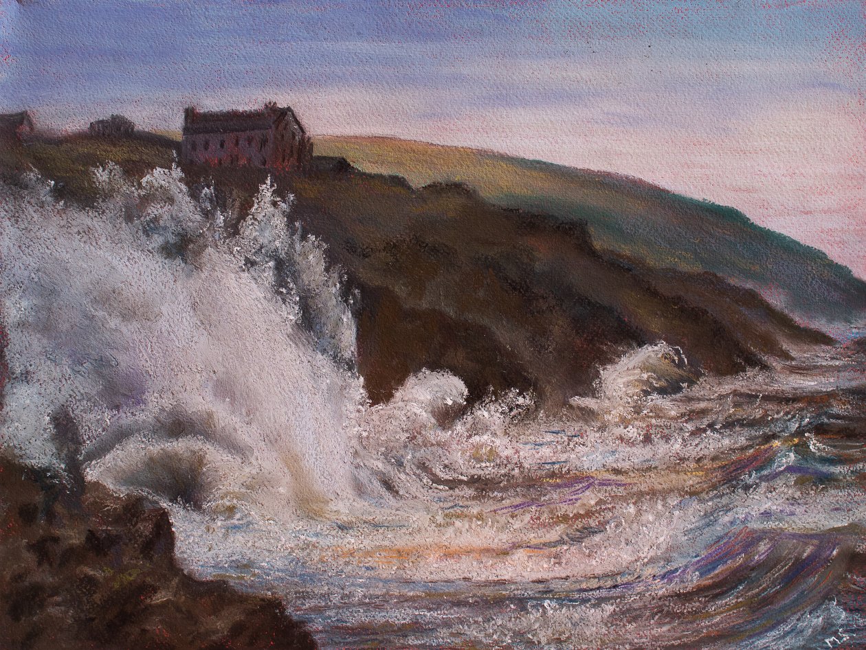 Cornwall Üzerinde Öfkeli Fırtına, 2018 by Unbekannt Unbekannt