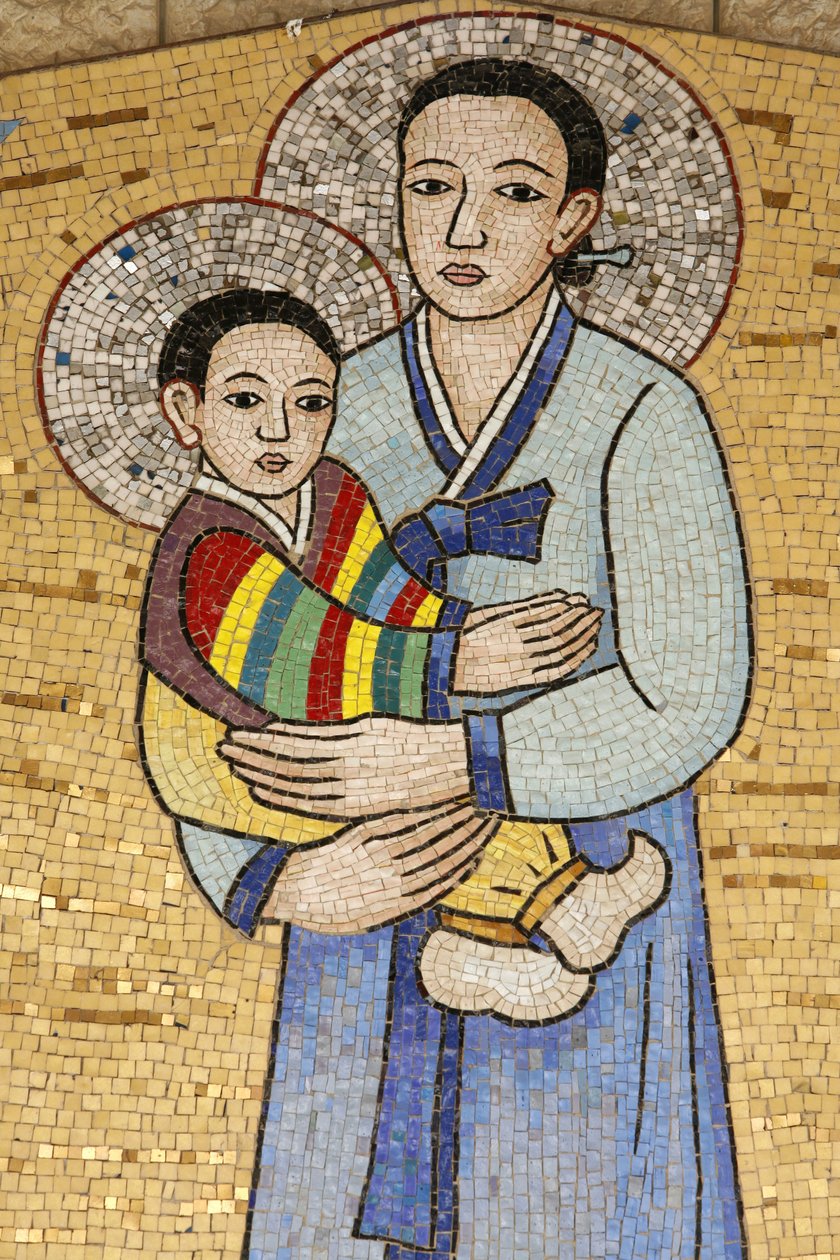 Müjde bazilikası : Korean Virgin, Nazareth, İsrail by Unbekannt